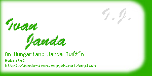 ivan janda business card